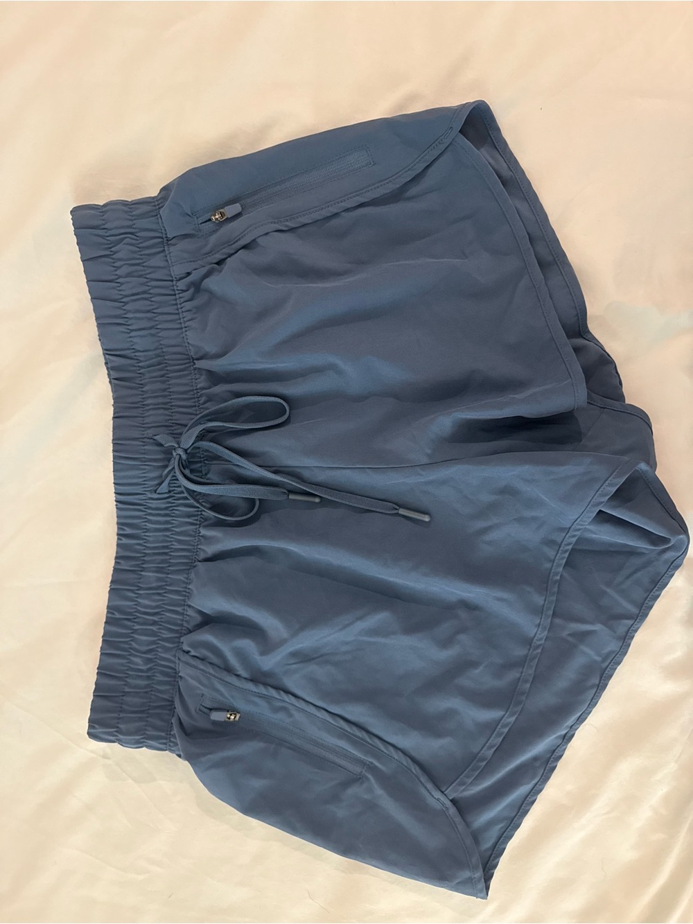 Men's Blue Athletic Drawstring Shorts